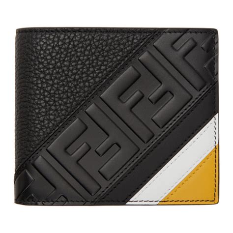 fendi black wallet|fendi wallet for sale.